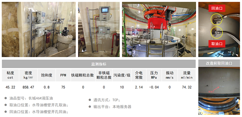 水電站油液在線監測應用